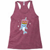 narwhal donuts cute unicorn sweet cool awesome Racerback Tank