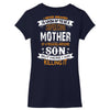 Super Cool Mother Of A Freaking Awesome Son Women's V-Neck T-Shirt
