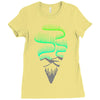 aurora borealis Ladies Fitted T-Shirt