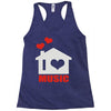 new i love house Racerback Tank