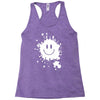 mud splatter smiley face smile forrest gump movie Racerback Tank