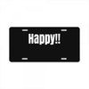 happy License Plate