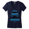 The Best Poppy Was Born In December Women's V-Neck T-Shirt