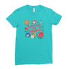 learn from the flowers Ladies Fitted T-Shirt