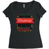 may your christmas be merry &amp; bright Women's Triblend Scoop T-shirt