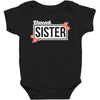 blessed sister with flower white color Baby Bodysuit
