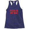 pizza is my bae ringer Racerback Tank