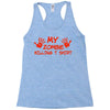 my zombie killing t shirt Racerback Tank