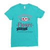 An August Girl Like A Flowers Ladies Fitted T-Shirt