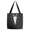 rose tuxedo t shirt Tote Bags