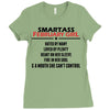 Smartass February Girl Ladies Fitted T-Shirt