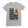 super saiyan quitting is not Ladies Fitted T-Shirt