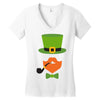 DABBİNG LEPRECHAUN Women's V-Neck T-Shirt