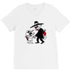cat vs mouse V-Neck Tee
