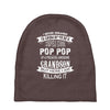 Super Cool Pop Pop Of A Freaking Awesome Grandson Baby Beanies