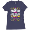 i am a march women Ladies Fitted T-Shirt