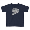 some game involving falling blocks in the style of m.c. escher Toddler T-shirt