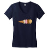 quadruple dip towe Women's V-Neck T-Shirt