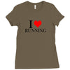i love running Ladies Fitted T-Shirt