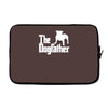 the dogfather  nerd retro der pate godfather fun Laptop sleeve