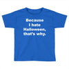 hate halloween Toddler T-shirt