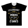 legendary riders are born in 1986 All Over Men's T-shirt