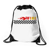 Fire Black Drawstring Bags