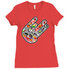 adesivo  hand shocker stickers bomb decal usdm jdm Ladies Fitted T-Shirt