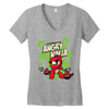 angry ninja and co Women's V-Neck T-Shirt