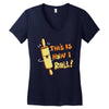 this İs how i roll Women's V-Neck T-Shirt