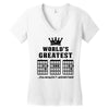 F Chord Dad Funny Guitar Women's V-Neck T-Shirt