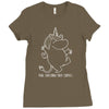 moomin real unicorns Ladies Fitted T-Shirt