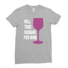 husband for wine Ladies Fitted T-Shirt