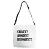 crazy angry hungry Adjustable Strap Totes
