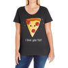 i love pizza! Ladies Curvy T-Shirt