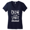 crow is my spirit animal Women's V-Neck T-Shirt