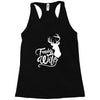 trophy wife deer Racerback Tank