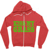 kiss my grass Zipper Hoodie