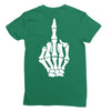 Flipping Someone Off Ladies Fitted T-Shirt