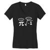 be rational get real nerdy geek pi nerd Women's V-Neck T-Shirt