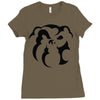 dog face Ladies Fitted T-Shirt
