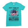 Veteran Don't Thank Me Thank My Brothers Who Never Came Back Ladies Fitted T-Shirt