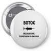 botox expression Pin-back button