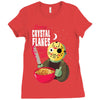 camp crystal flakes Ladies Fitted T-Shirt