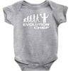evolution of a chef cooking funny mens Baby Onesie