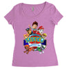 paw patrol birthday boy sister Women's Triblend Scoop T-shirt