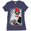 sad tee Ladies Fitted T-Shirt