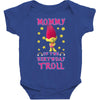 birthday troll mommy Baby Bodysuit