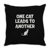 pet lover girls im one leads to another Throw Pillow