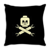 plastic block pirates Throw Pillow